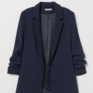 HM blazer with gathered 3/4 sleeves